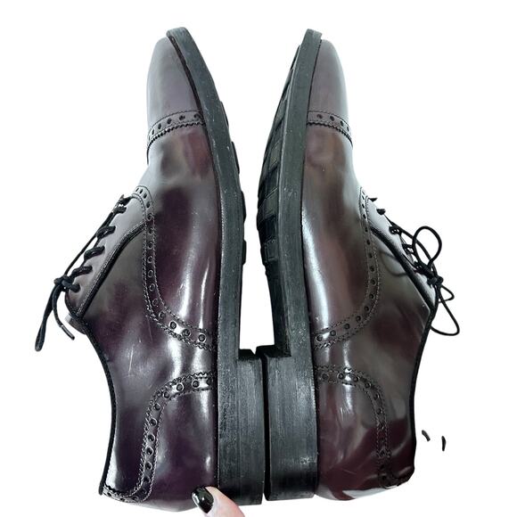 Cole Haan Grand OS Mens Perforated Cap Toe Dress Shoes in Bloodstone 9.5M - Picture 7 of 12